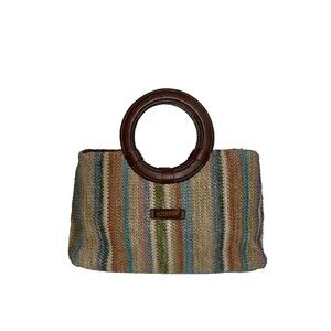Rosetti Woven Basket Bag Small Tote Top Handle